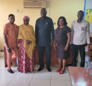 H.E. Ambassador Hajo Sani visiting with the Secretary-General, Mr. Olagunju L. Idowu and other Officers of the Nigerian National Commission for UNESCO