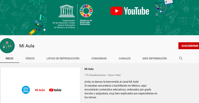 YouTube and UNESCO present “Mi Aula” channel, an educational tool for high school students and teachers