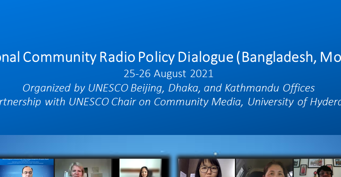 Bangladesh, Mongolia and Nepal’s stakeholders discuss community radio policy and sustainability during UNESCO Regional Community Radio Policy Dialogue