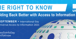 IDUAI 2021: An urgent need to expand access to information laws and their effective implementation worldwide