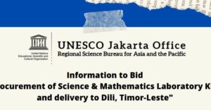 Procurement of Science & Mathematics Laboratory Kits and Delivery to Dili, Timor-Leste