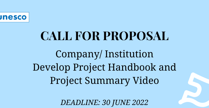 Call for proposal - Project handbook design and project documentation video